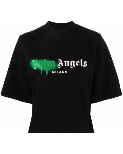 Тениска Palm Angels черно