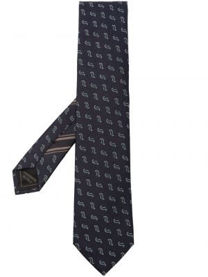 Hedvábná kravata s paisley potiskem Brioni