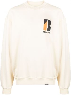 Sweatshirt aus baumwoll Represent weiß