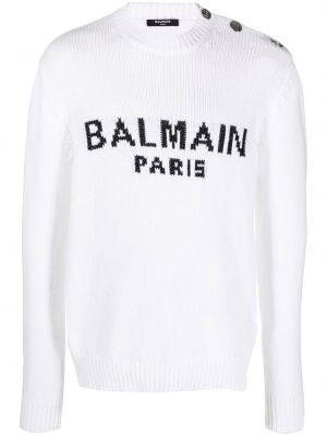 Lang genser Balmain hvit