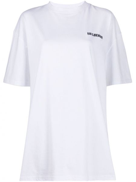 Camiseta oversized Han Kjøbenhavn blanco