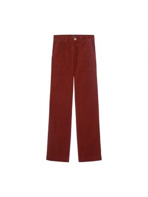 Czerwone proste spodnie A.p.c.