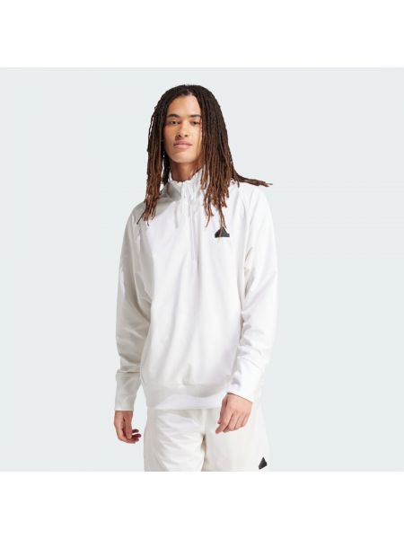 Bluza rozpinana pleciona Adidas biała