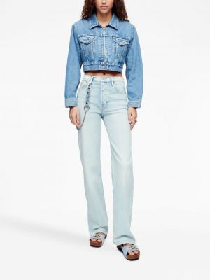 Jeansjacke mit reißverschluss Re/done blau