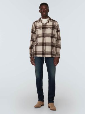 Camicia di lana Polo Ralph Lauren marrone