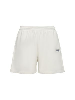 Bombažne kratke hlače Balenciaga bela
