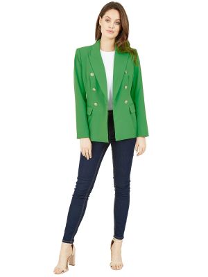 Двубортный пиджак Yumi зеленый