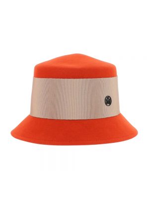 Pomarańczowa czapka Maison Michel