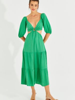 Sukienka długa Cool & Sexy zielona