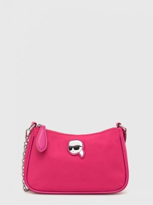 Różowa torba na ramię Karl Lagerfeld
