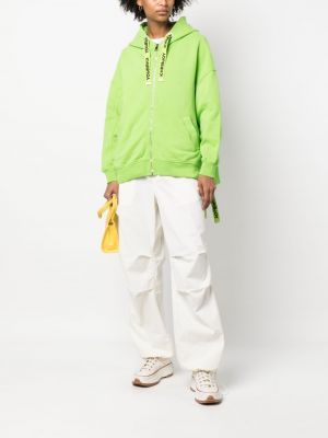 Oversize hoodie mit reißverschluss Khrisjoy grün