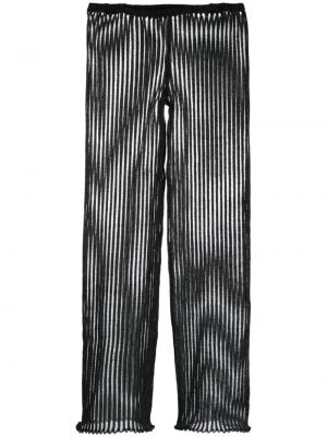 Pantaloni transparente cu croială lejeră A. Roege Hove negru