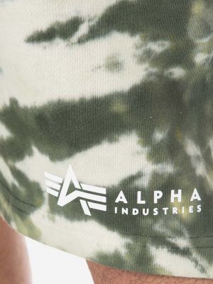 Kratke hlače tie-dye Alpha Industries zelena