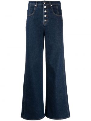Jeans mit geknöpfter ausgestellt Woolrich blau