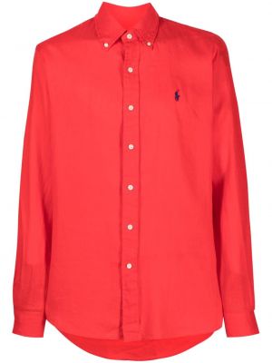Hímzett ing Polo Ralph Lauren piros