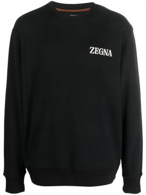 Trykt sweatshirt Zegna svart