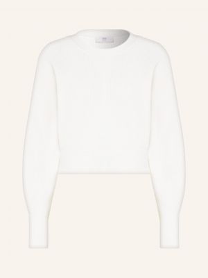 Sweter z wełny merino Riani biały