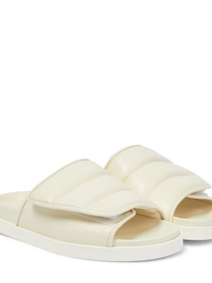 Кожени ниски обувки Gia Borghini бяло