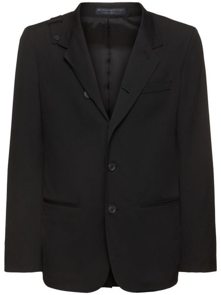 Blazer i ull Yohji Yamamoto svart