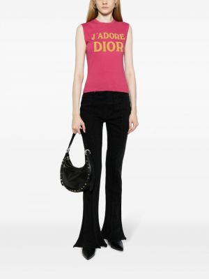 Raštuotas tank top Christian Dior Pre-owned