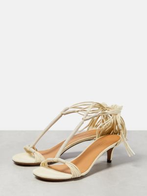 Sandały zamszowe Isabel Marant białe