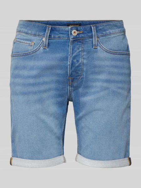 Szorty jeansowe z kieszeniami Jack & Jones niebieskie