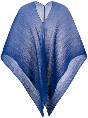 Echarpe plissée Pleats Please Issey Miyake bleu
