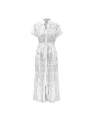 Sukienka długa Mc2 Saint Barth biała