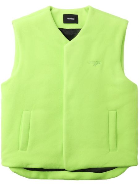 Tikitud vest We11done roheline