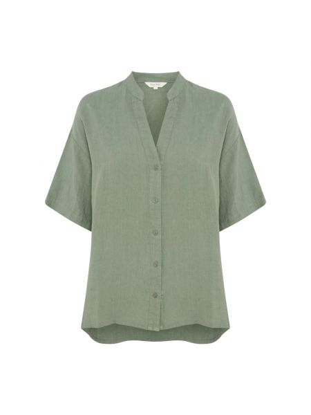 Bluse mit v-ausschnitt mit kurzen ärmeln Part Two grün