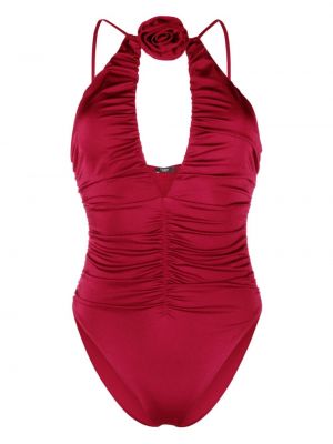 Costum de baie cu model floral Noire Swimwear roșu
