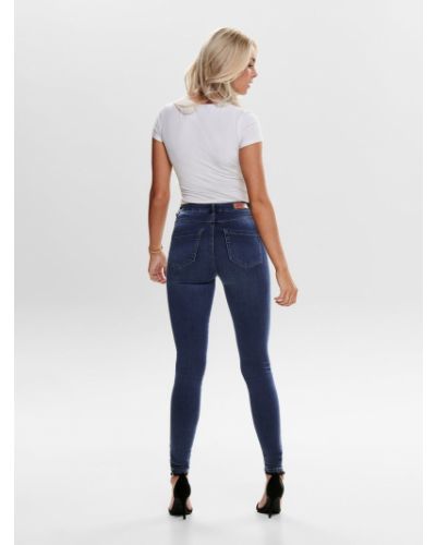Skinny džíny s vysokým pasem Only modré