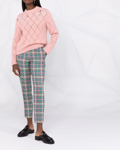 Jersey de punto de tela jersey de cristal Boutique Moschino rosa
