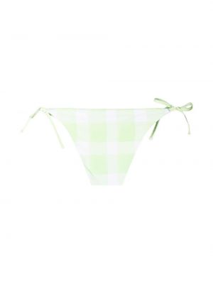 Bikini a rayas reversible Solid & Striped verde