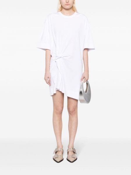 Plisované asymetrické šaty Jnby bílé