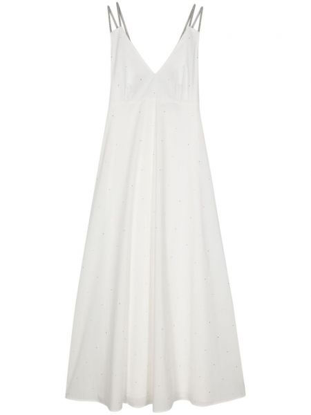 Robe évasée à imprimé Peserico blanc