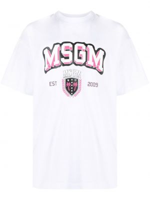 T-shirt Msgm vit