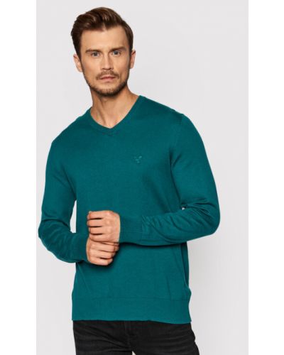 American Eagle Sweater 014-1144-1639 Zöld Standard Fit
