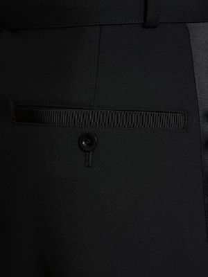 Vlnený oblek Sacai čierna