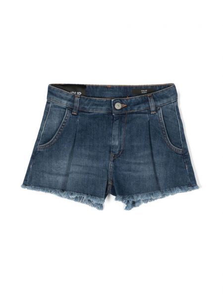 Frynser denimshorts for piger Dondup Kids blå