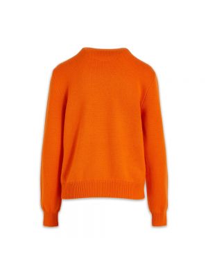Sweter z okrągłym dekoltem Dsquared2 pomarańczowy