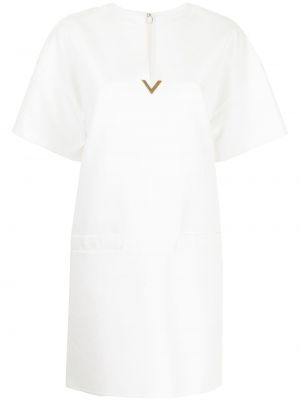 Vestido de tubo ajustado Valentino blanco