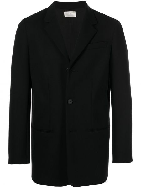 Ull lang blazer The Row svart