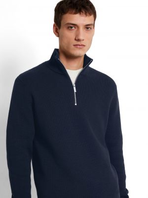Džemperis ar augstu apkakli Selected Homme zils