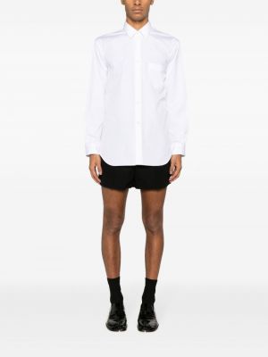 Bavlněná košile na zip Comme Des Garçons Shirt bílá
