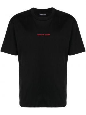 T-shirt aus baumwoll mit print Vision Of Super schwarz
