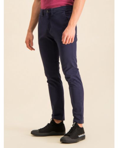 Calvin Klein Jeans Szövet nadrág J30J314063 Sötétkék Skinny Fit