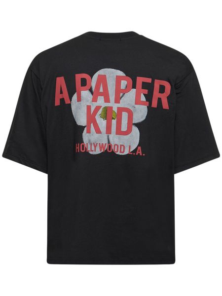 Camiseta A Paper Kid negro