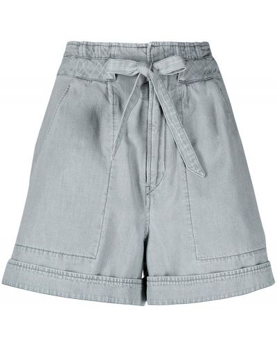 Pantalones cortos de cintura alta Isabel Marant étoile gris