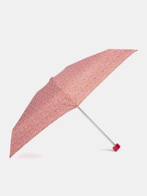 Paraguas con estampado animal print Vogue rojo